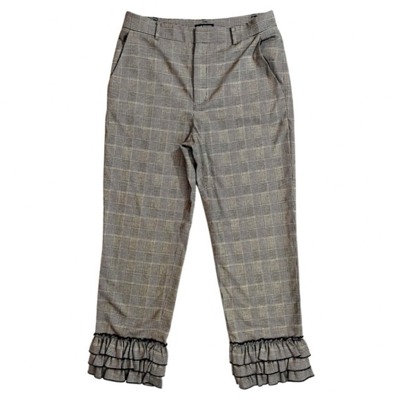 Club Monaco Ruffled Cropped Pants - Picture 1 of 1